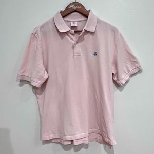 Brooks Brothers Light Pink 100% Cotton Polo Shirt, Size M